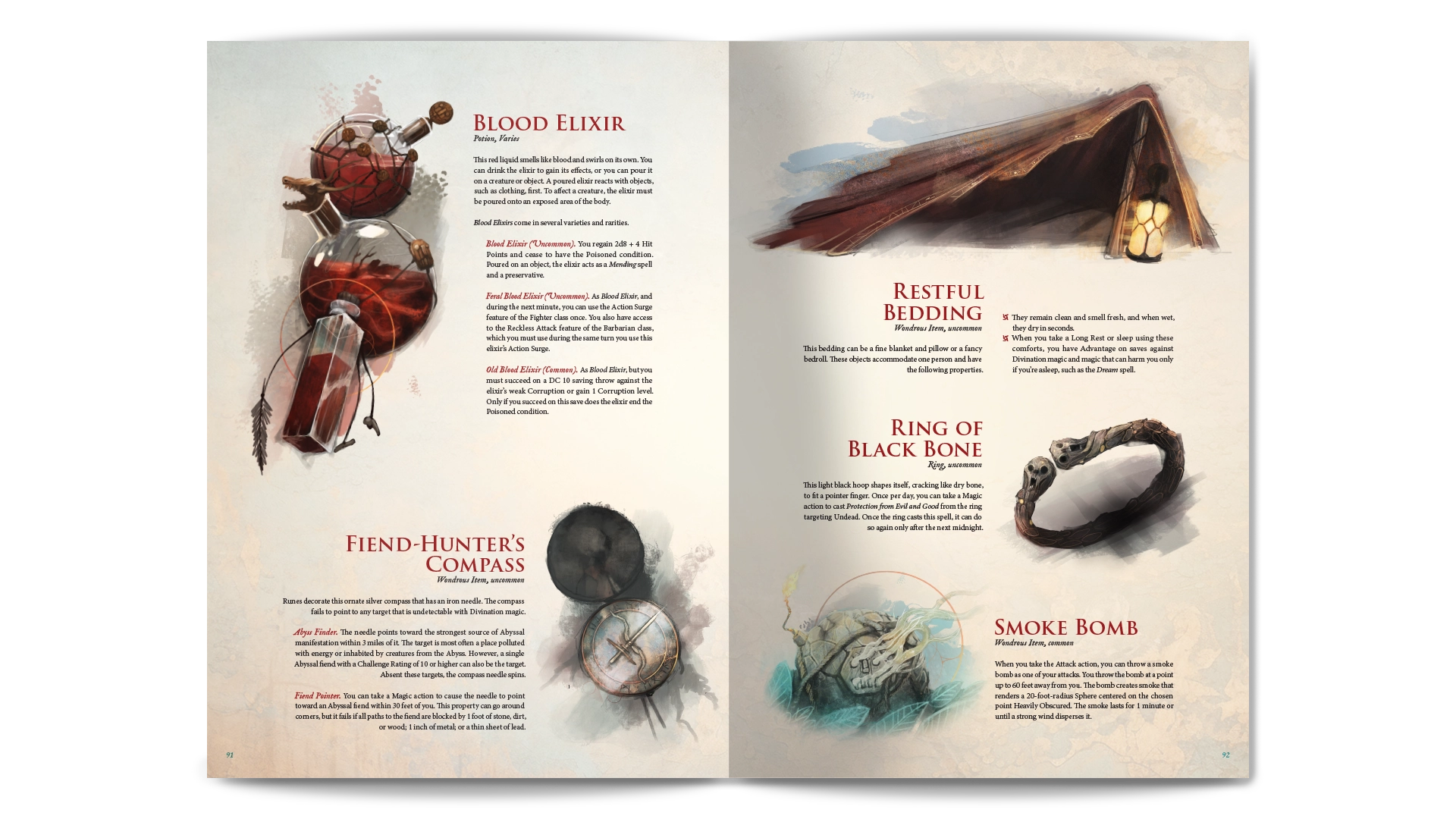 Beast RPG preview guide spread