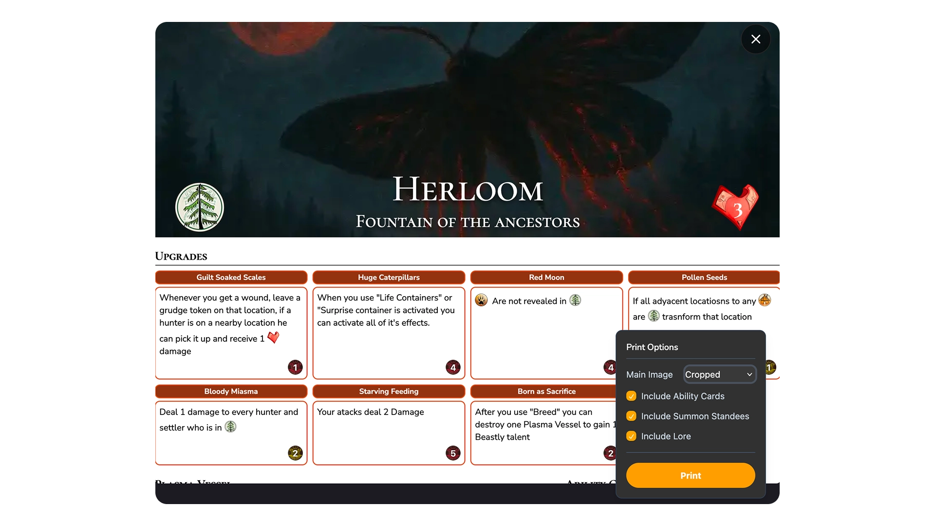 Print-friendly output