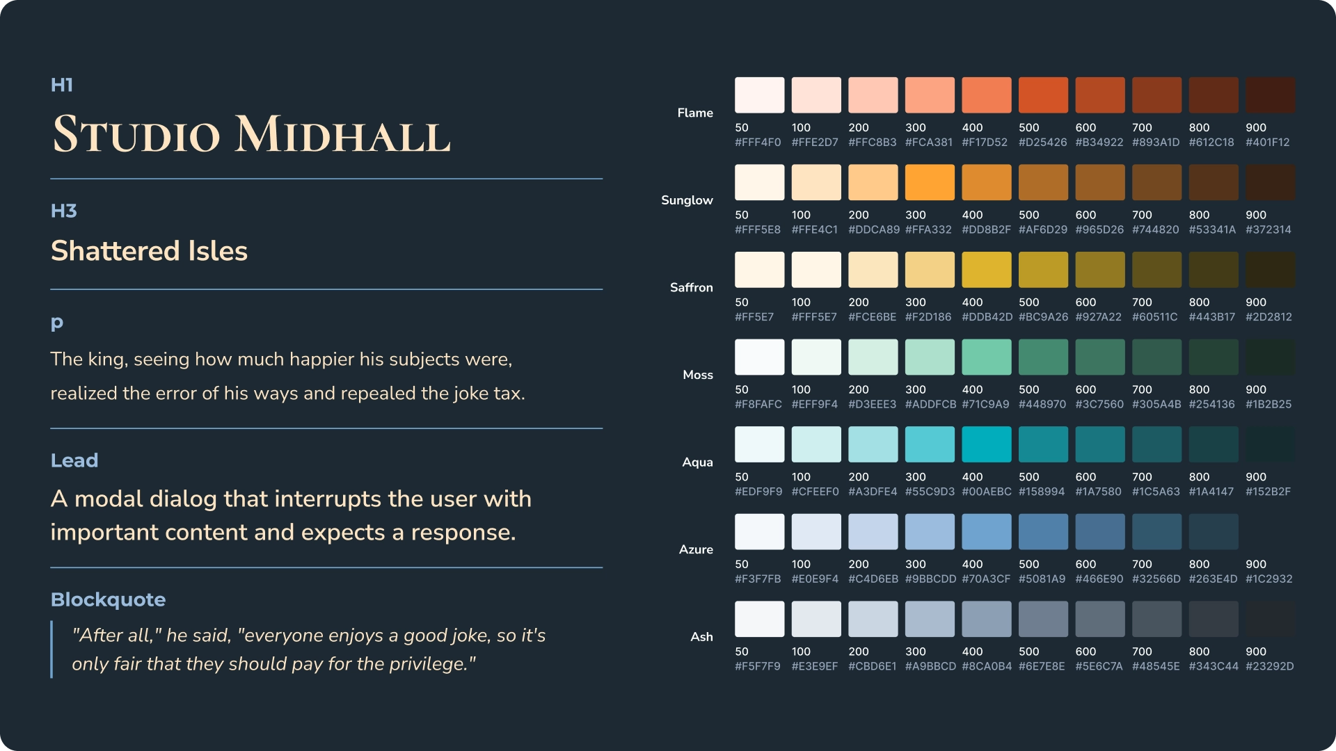 Visual identity and design system