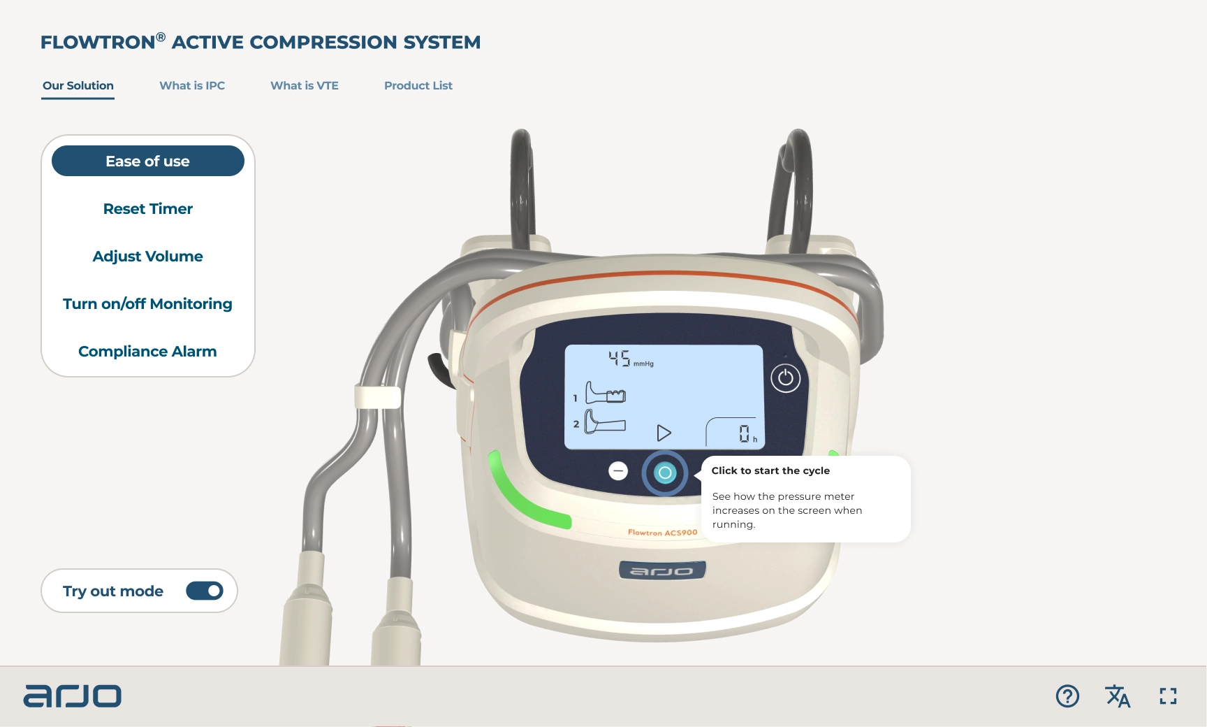 VTE Explorer product view